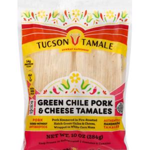 Tucson Tamale Green Chile Pork & Cheese Tamales