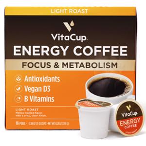 VitaCup Energy Light Roast Coffee Pods