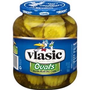 Vlasic Hamburger Oval Dill Chips