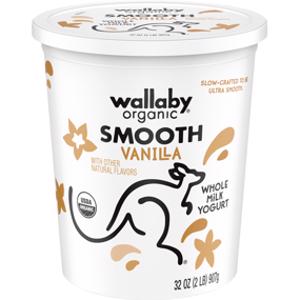 Wallaby Organic Smooth Vanilla Whole Milk Yogurt