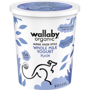 Wallaby Organic Whole Milk Greek Yogurt