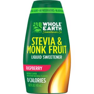 Whole Earth Raspberry Stevia & Monk Fruit Liquid Sweetener