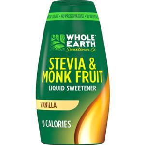Whole Earth Vanilla Stevia & Monk Fruit Liquid Sweetener