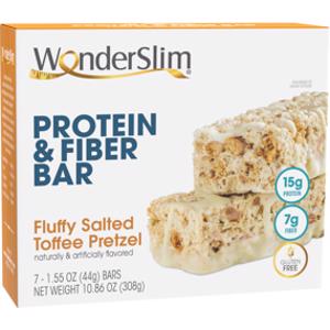 WonderSlim Fluffy Salted Toffee Pretzel Protein & Fiber Bar