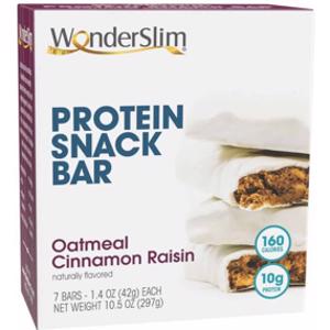 WonderSlim Oatmeal Cinnamon Raisin Protein Snack Bar