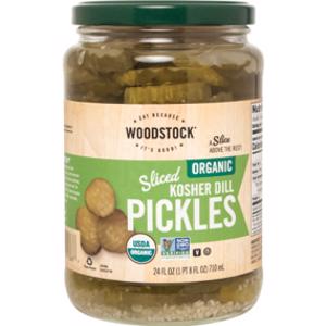 Woodstock Organic Sliced Kosher Dill Pickles