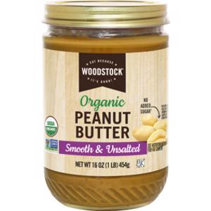 Woodstock Organic Peanut Butter Smooth & Unsalted