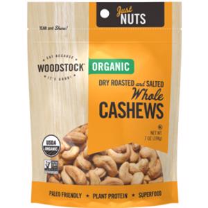 Woodstock Organic Whole Cashews Dry Roasted & Salted