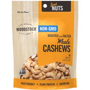 Woodstock Roasted & Salted Whole Cashews