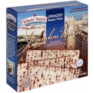 Yehuda Jerusalem Baked Unsalted Matzo Thins