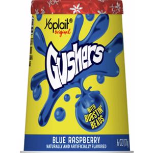 Yoplait Original Blue Raspberry Gushers w/ Burstin' Beads Low Fat Yogurt