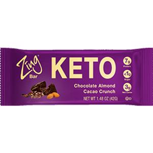 Zing Chocolate Almond Cacao Crunch Keto Bar