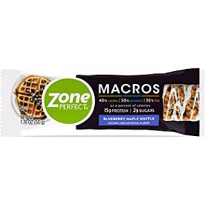 ZonePerfect Blueberry Maple Waffle Macros Bar