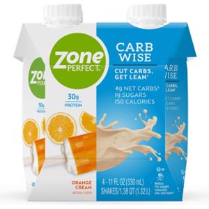 ZonePerfect Orange Cream Carb Wise Shake