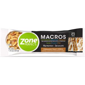 ZonePerfect Cinnamon Toast Cereal Macros Bar